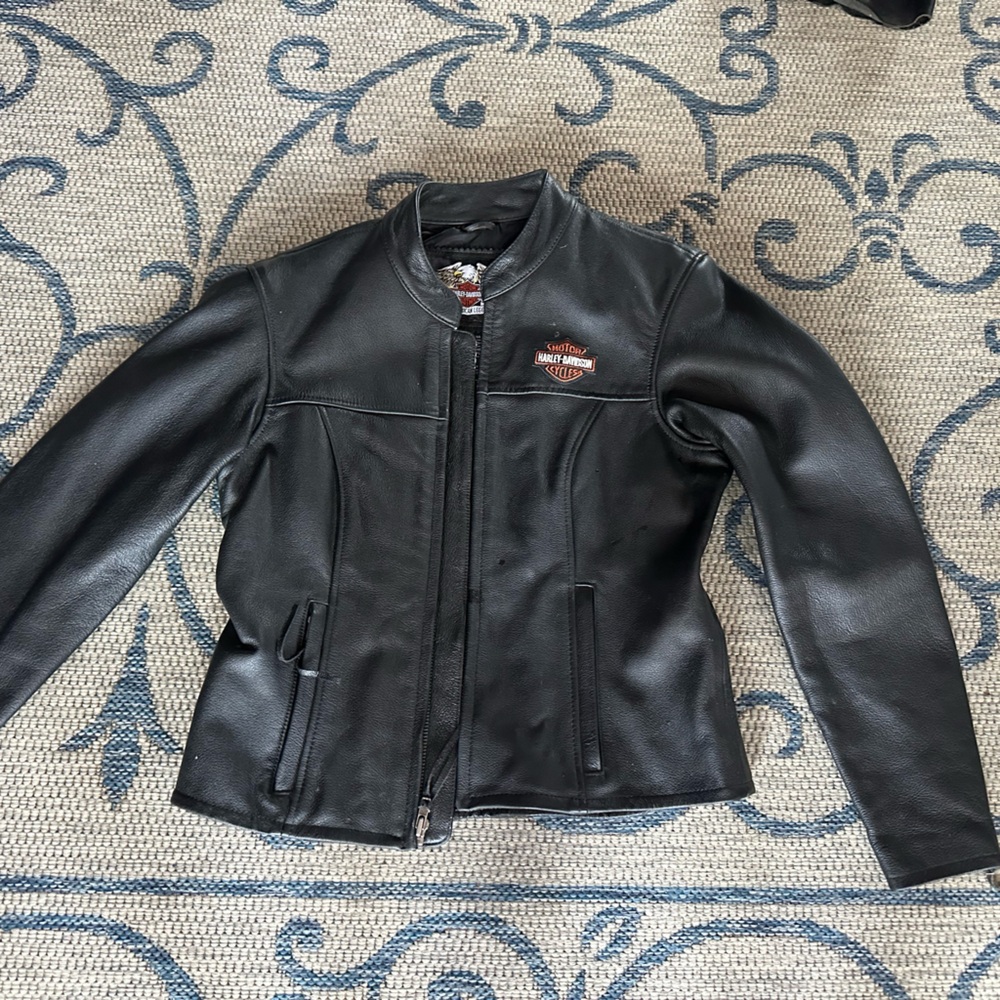 Leather Harley Davidson jacket size small